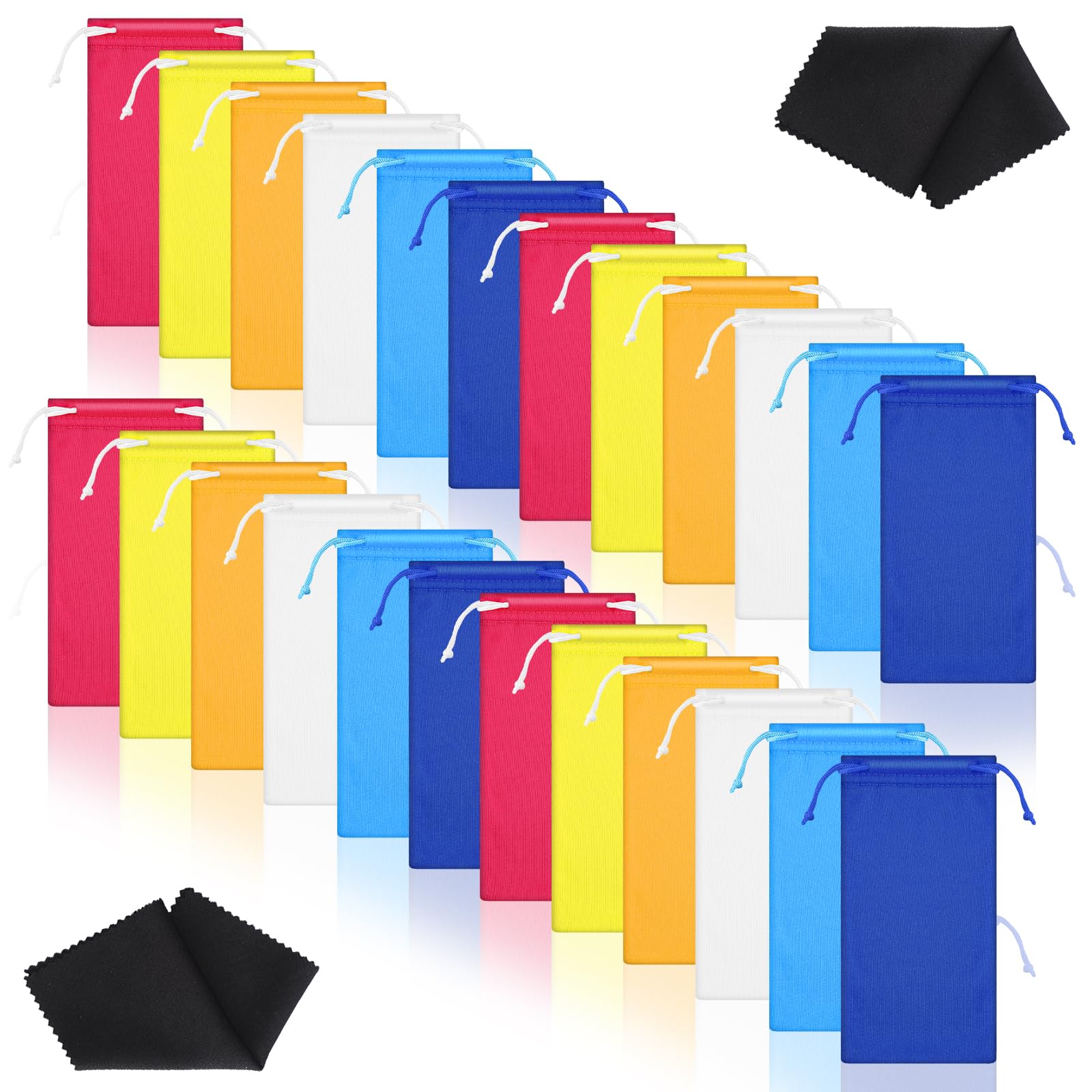 100 Pcs Microfiber Pouch Case Bu