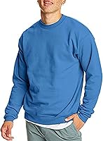 Vista 1 de Hanes Men's Ecosmart Fleece Sweatshirt, Pullover Crewneck Sweatshirt, Big & Tall, 1 or 2 Pack Denim Blue - 1 paquete