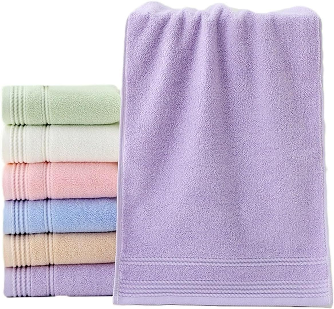 3 Pack Cotton Towels, Thick and Absorbent for Bath & Face, 74x34cm(Pink)