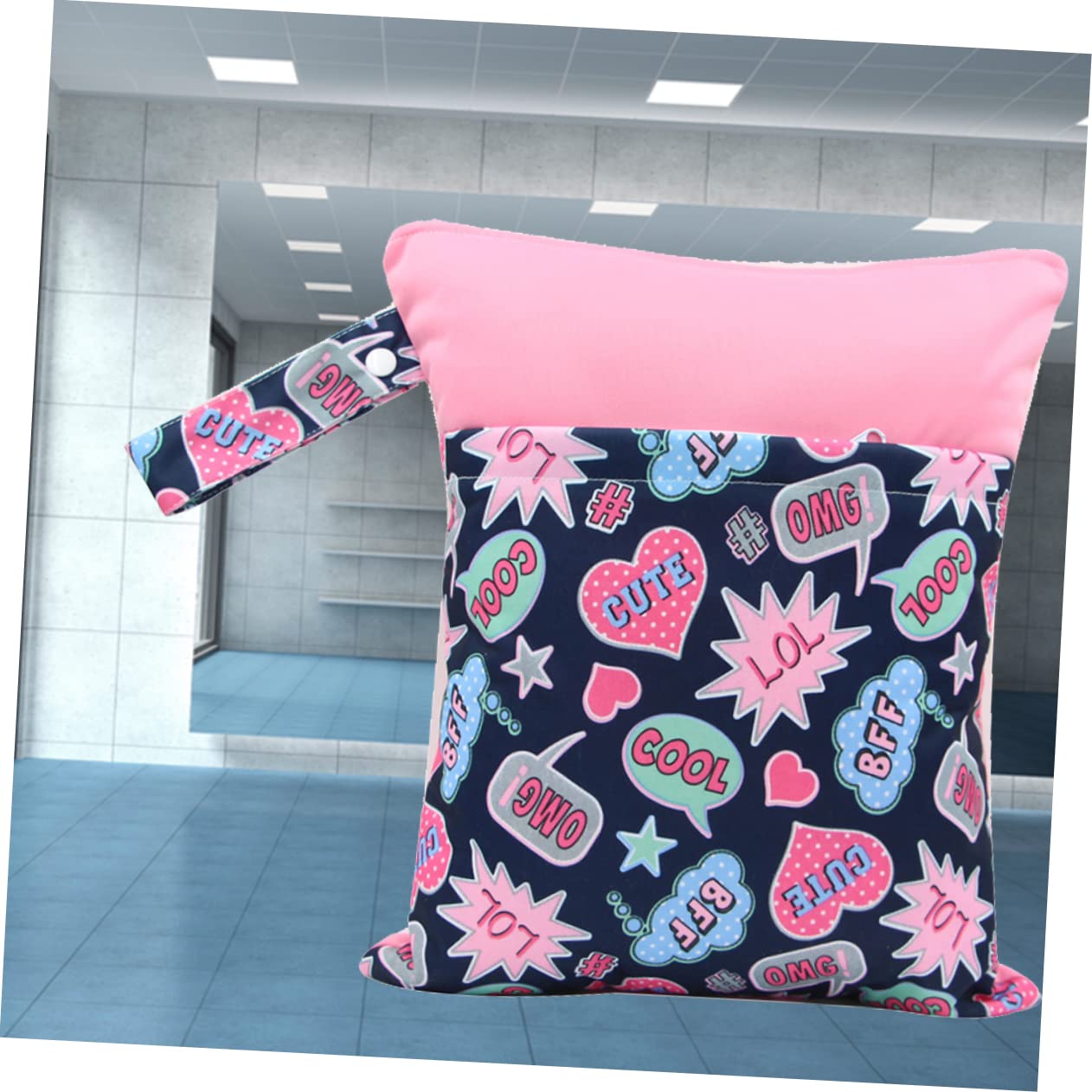 ifundom 3pezzi Borsa Per Pannolini Colorata Dotata Di Due Tasche e Manico Perfetta Per Viaggi e Uso Quotidiano Pattern