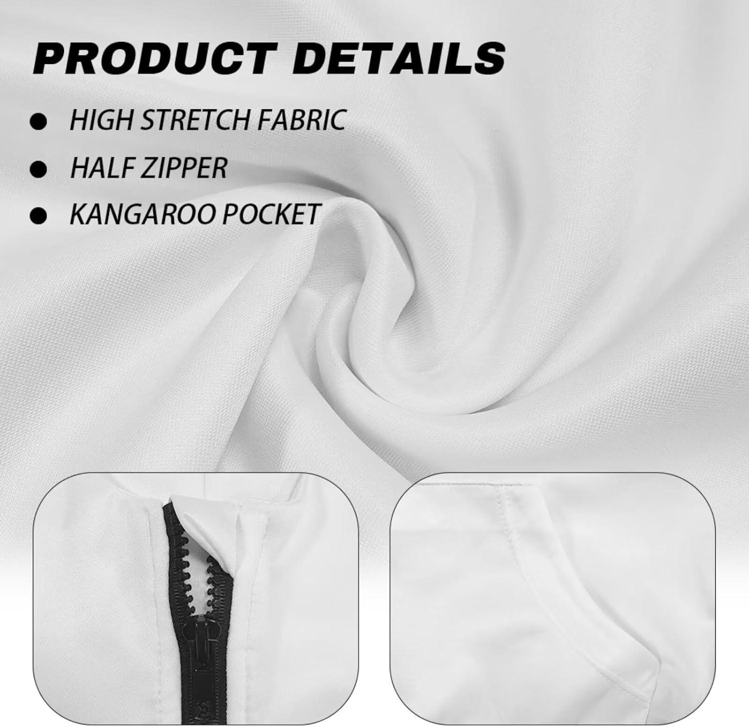 Womens Hoodies Half Zip Up Fall Winter Hooded Sweatshirts with Pockets Stand Collar Cropped Pullover Tops