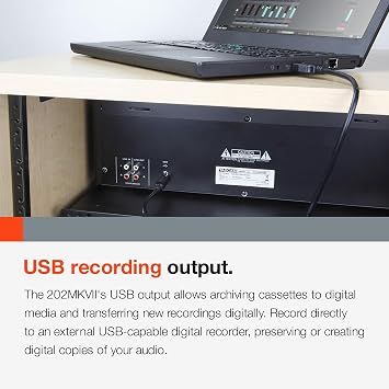 Tascam Double Cassette Deck Recorder with USB Port, Dual Cassette Deck