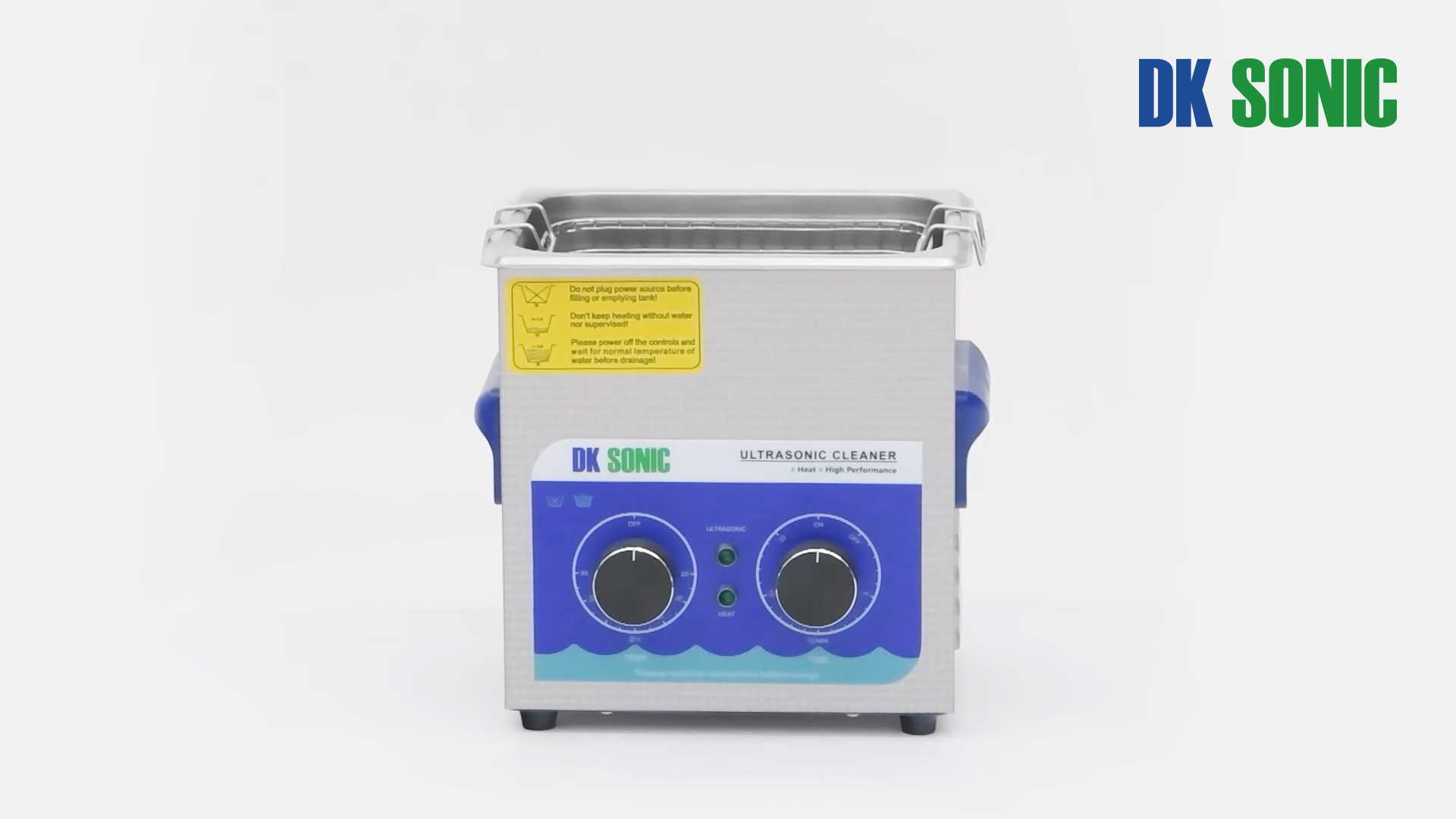 Image of DK SONIC Ultrasonic Cleaner,2L 60W Ultrasonic Jewelry Cleaner with Heater& Mechanical Timer,Sonic Cleaner for Cleaning Jewelry,Eyeglasses,Coins(Include Basket)