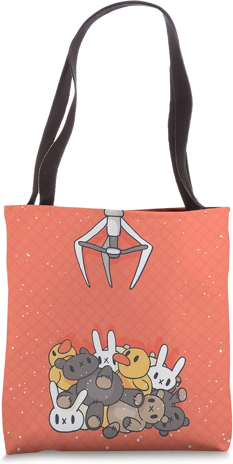 Cute Claw Machine Puppets Toys Design for Kids Tote Bag