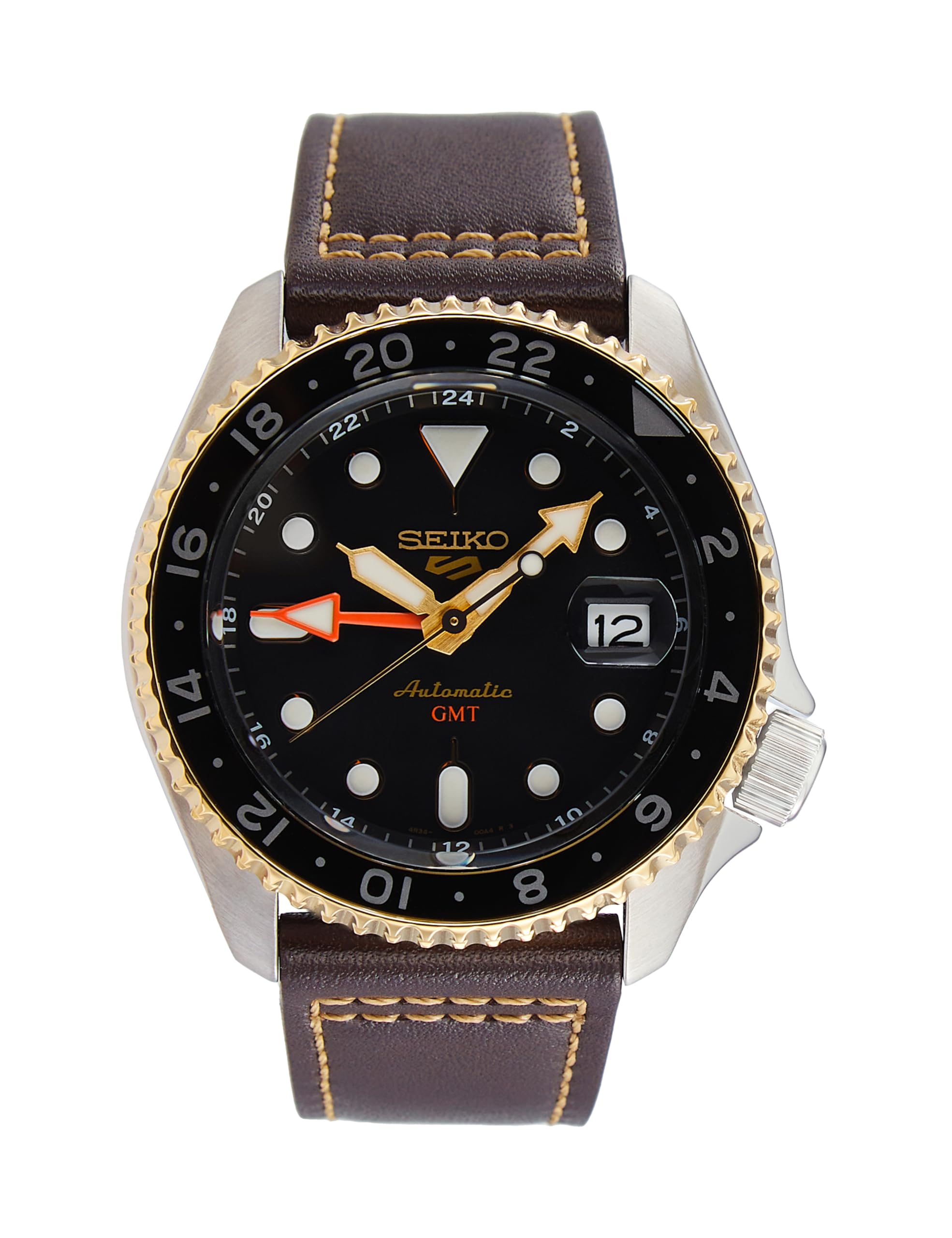 5 Sports SKX GMT Automatic Black Dial Men's Watch SSK036