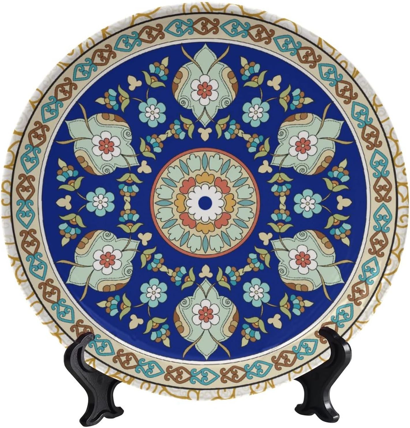 Turkish Decorative Plate Stand, 8 Inch, Blue Turkish Small