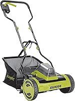 Sun Joe IONMAX 24V Cordless Electric Lawn Mower - 15" Cut, 360W Motor, 11.9-Gal Bag, Lightweight Push Mower for Small Yards