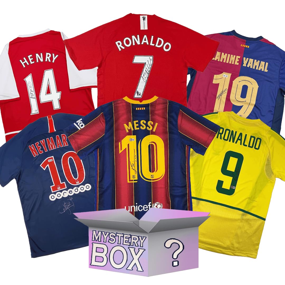 HOFSM.COM Hall of Fame Sports Memorabilia Soccer Legends Autographed/Signed Jersey Mystery Box with PSA JSA or Beckett COA