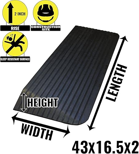 Miniatura 6 de RK Safety RK-RTR06 - Rampa para silla de ruedas (1 unidad, 35.5 x 21 x 3.5 pulgadas)