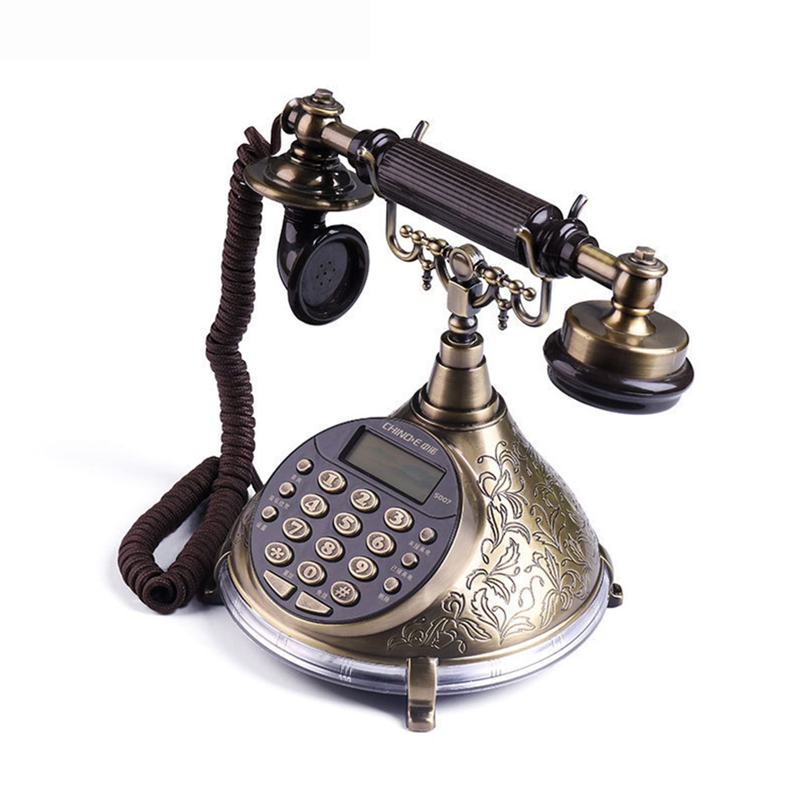 Telefoni rotativi per Telefono Fisso Telefono retrò Telefoni Domestici Vecchio Stile con suoneria Meccanica e Funzione Altoparlante