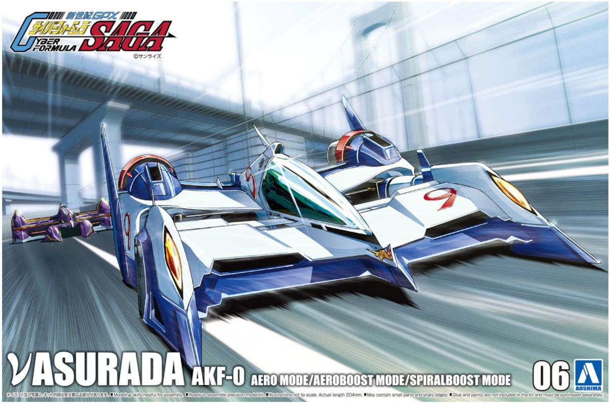 (未使用･未開封品)　青島文化教材社 サイバーフォーミュラ No.19 ν アスラーダ AKF-0/G リフティングターンモード 1/24スケール プラモデル ar3p5n1 νアスラーダ AKF-0/G （リフティングターンモード）｜株式会社