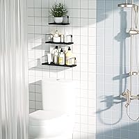 Vista 7 de Juego de estantes Sriwatana 3 estantes flotantes rústicos