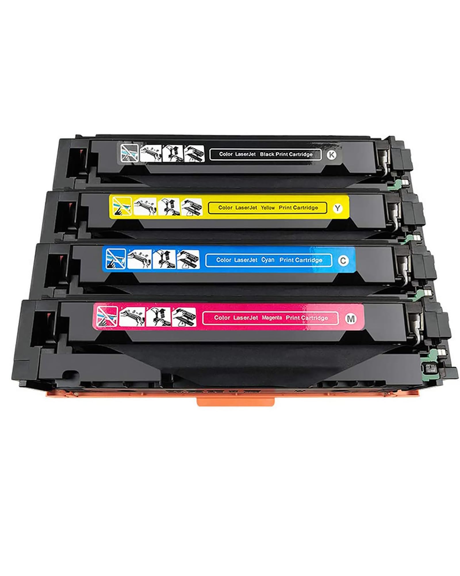 KATRIZ CF380A CF381A CF382A CF383A CF380X 312A 312X Toner Cartridge Compatible For HP Color LaserJet Pro MFP M476dn/M476dw/M476nw Printer (1BK,1C,1M,1Y) 4 Packs