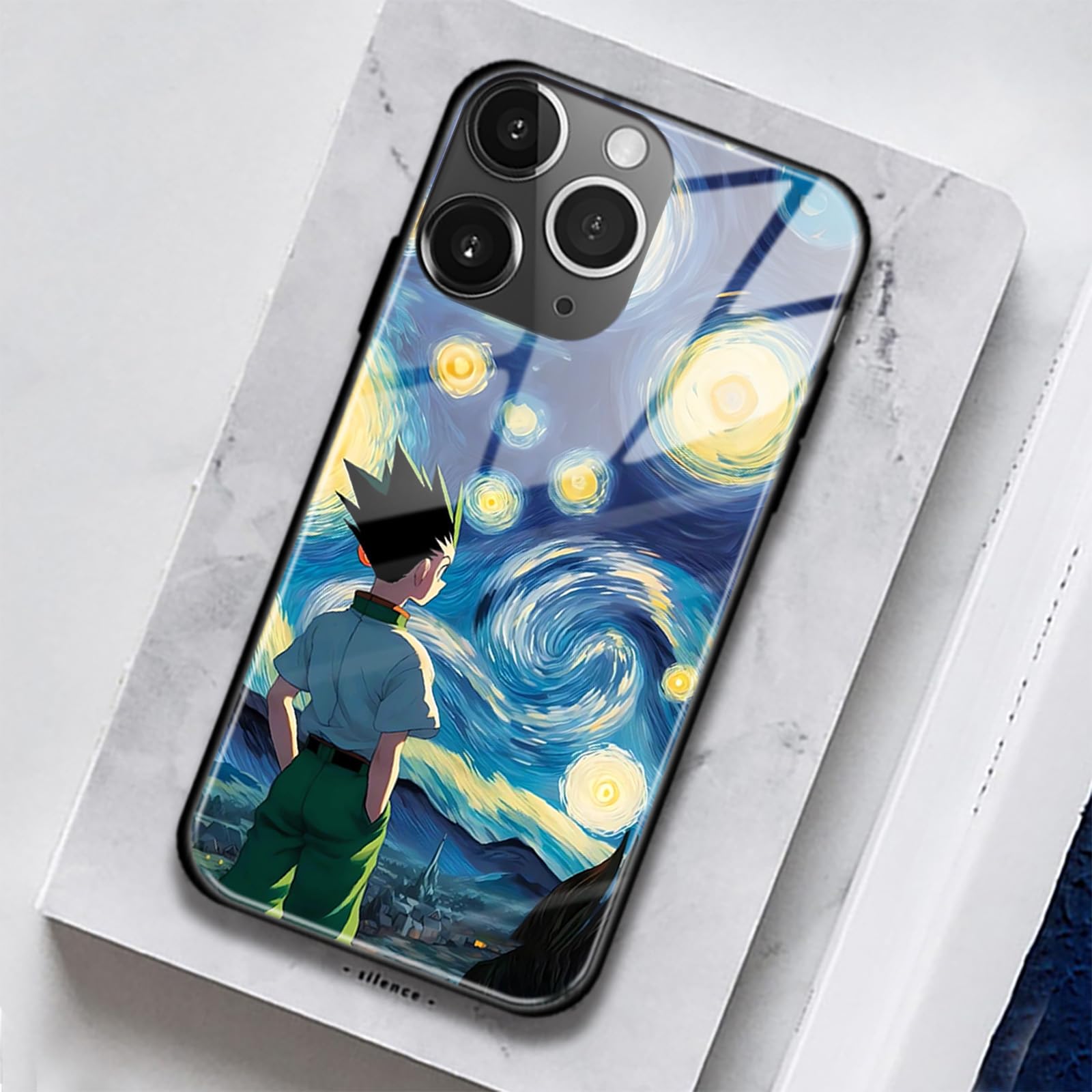 Amazon.com: Gon Japanese Anime Phone Case for iPhone 15, 9H Glass