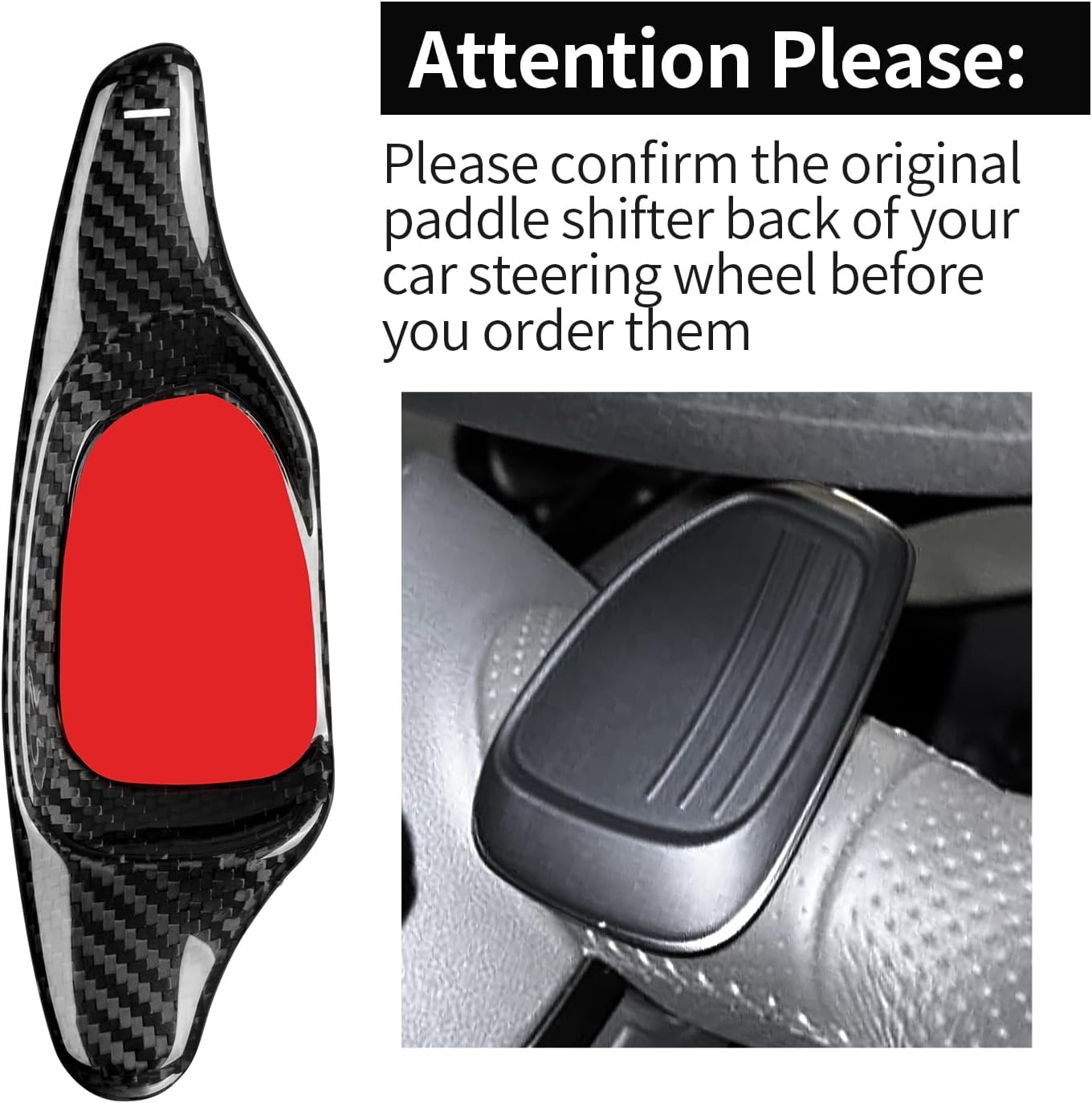 T-carbon Shifter Paddle Cover Trims Fits Seat Cupra Formentor Leon Terramar 2025;Real Carbon Fiber Paddle Shifter Extension Fits AUDI R8 2014 S3 S5 A5 S6 SQ5 S8 RS3 RS6 RS7 2017 Interior Accessories