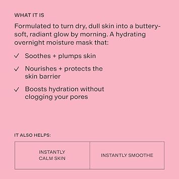 CLEARSTEM HYDRABERRY Hydrating Face Mask for Women - Night Mask for Sleeping for Women with Ceramides, Arnica & Magnesium PCA - Overnight Mask for Evening Hydration to Nourish & Protect Skin Barrier