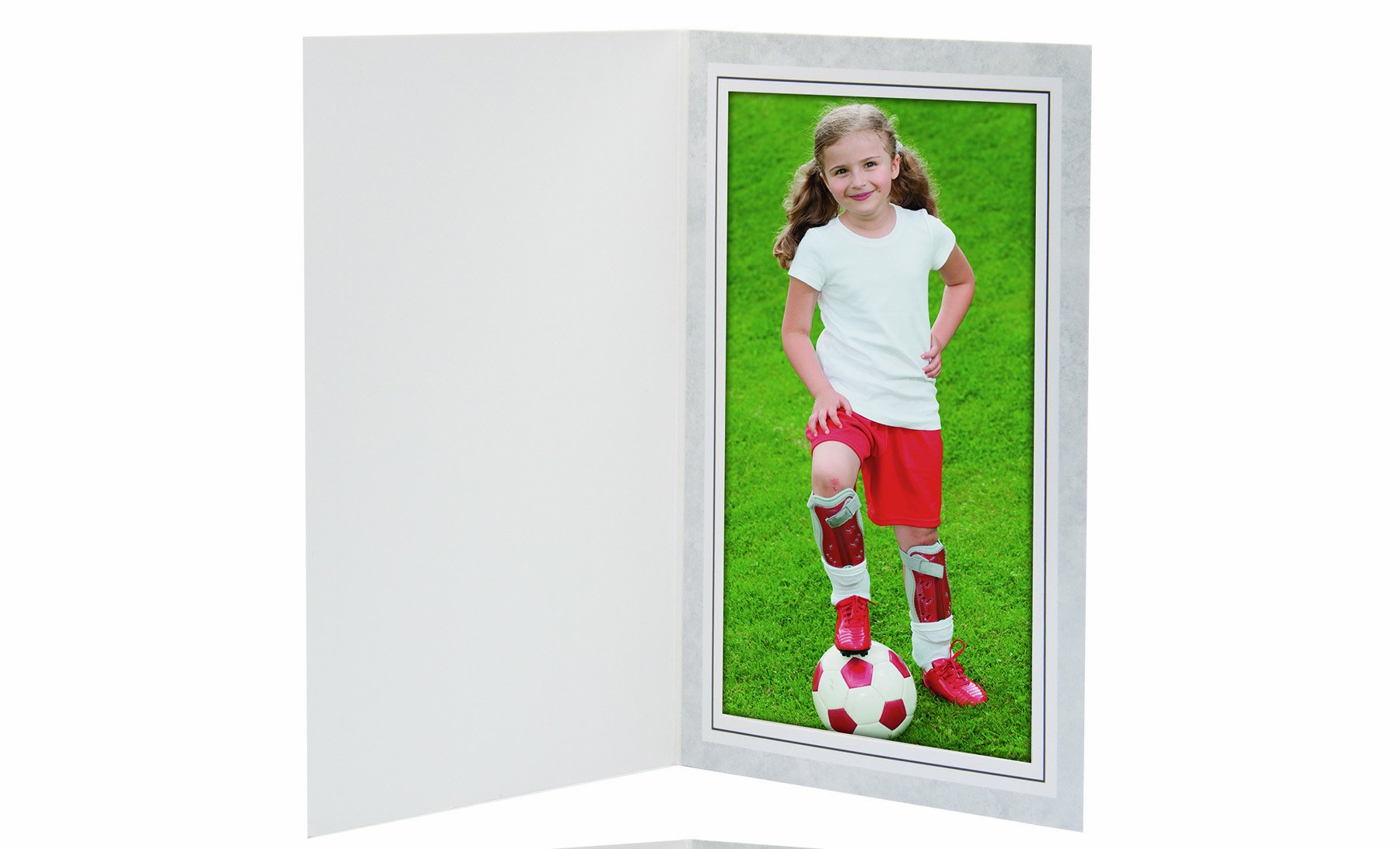 Neil Enterprises Inc. 4x6 Traditional Grey Marble Photo Folders - 100 Pack