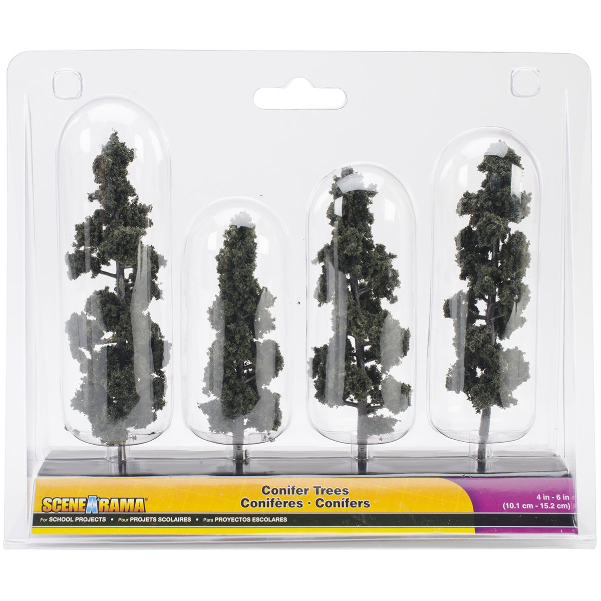 Woodland Scenics Transparent Plastic Conifer Trees 4-Inch To 6-Inch 4 Kg