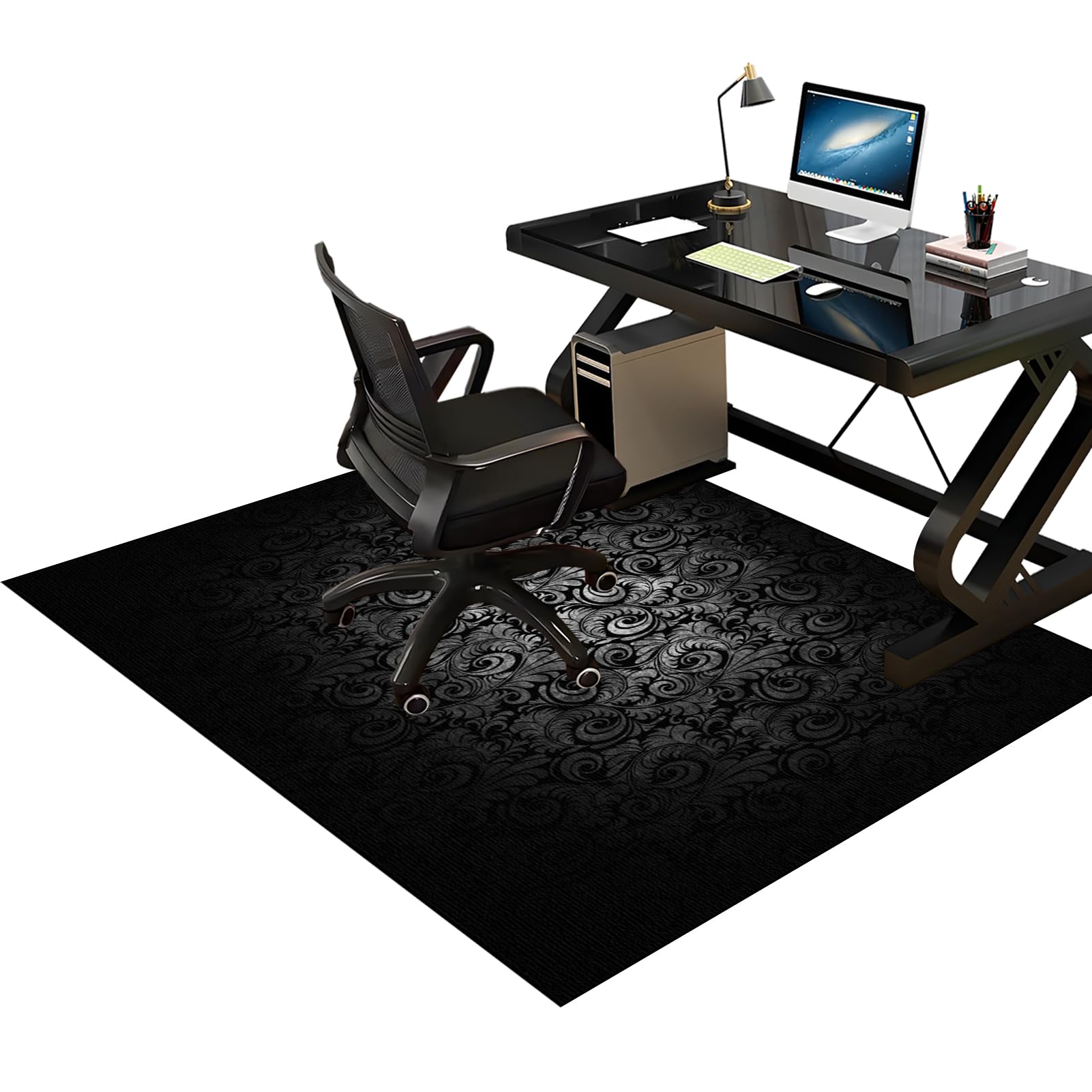 Tkuhknag Floor Protector Mat Office Chair Mats for Carpeted Floor Gaming Chair Mat 200 x 250 cm Non-slip Desk Chair Mat Multi-Purpose Chair Mat for Floor Office Desk Hardwood Floors Tile Laminate