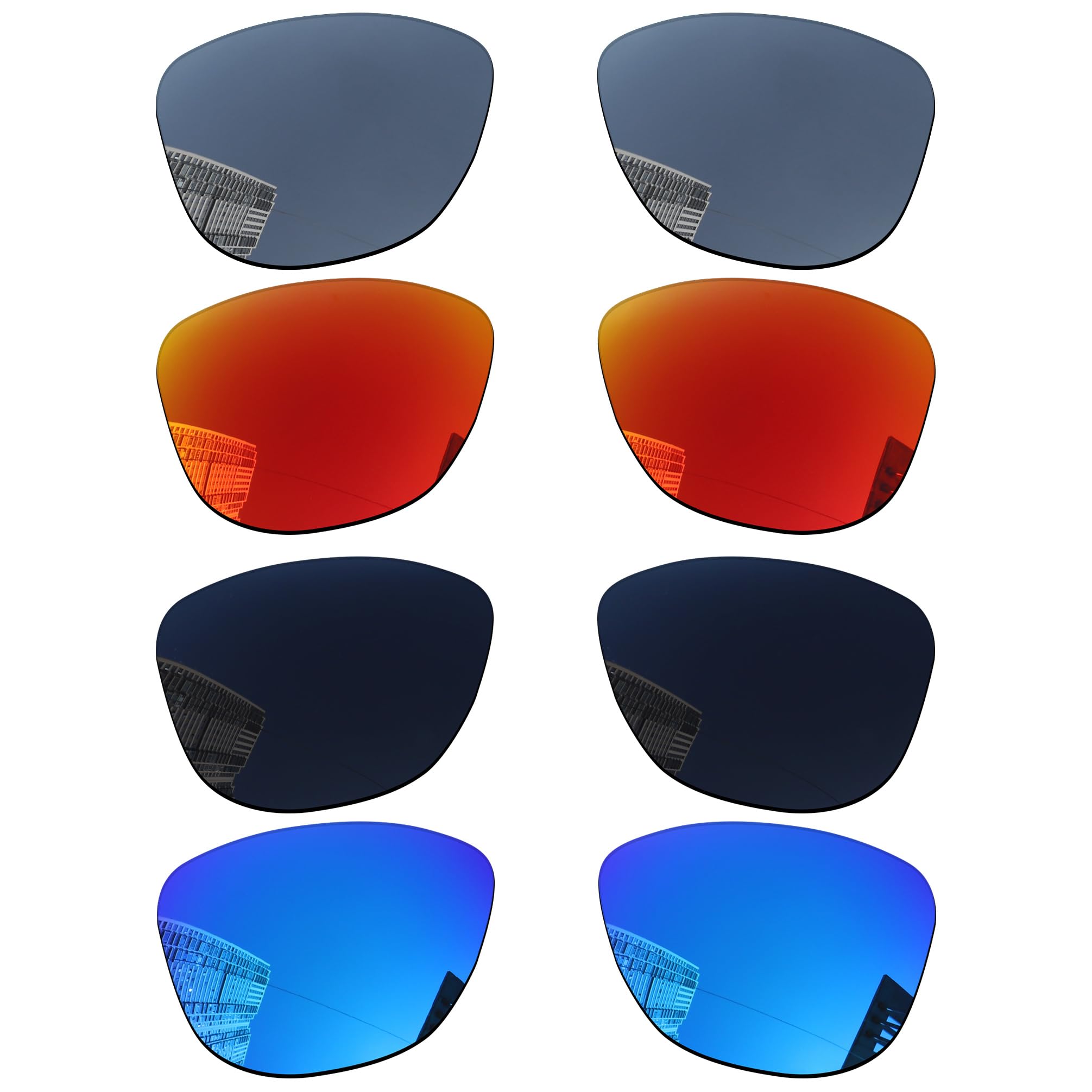 Acefrog 4 pares de lentes polarizados de repuesto para gafas de sol Ray-Ban Meta Skyler RW4010 de 52 mm, ajuste perfecto, inastillable, antiarañazos, paquete económico