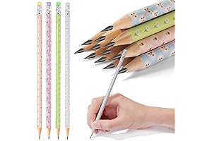 Floral Pencils 12-Pack: Colorful HB Pencils with Erasers