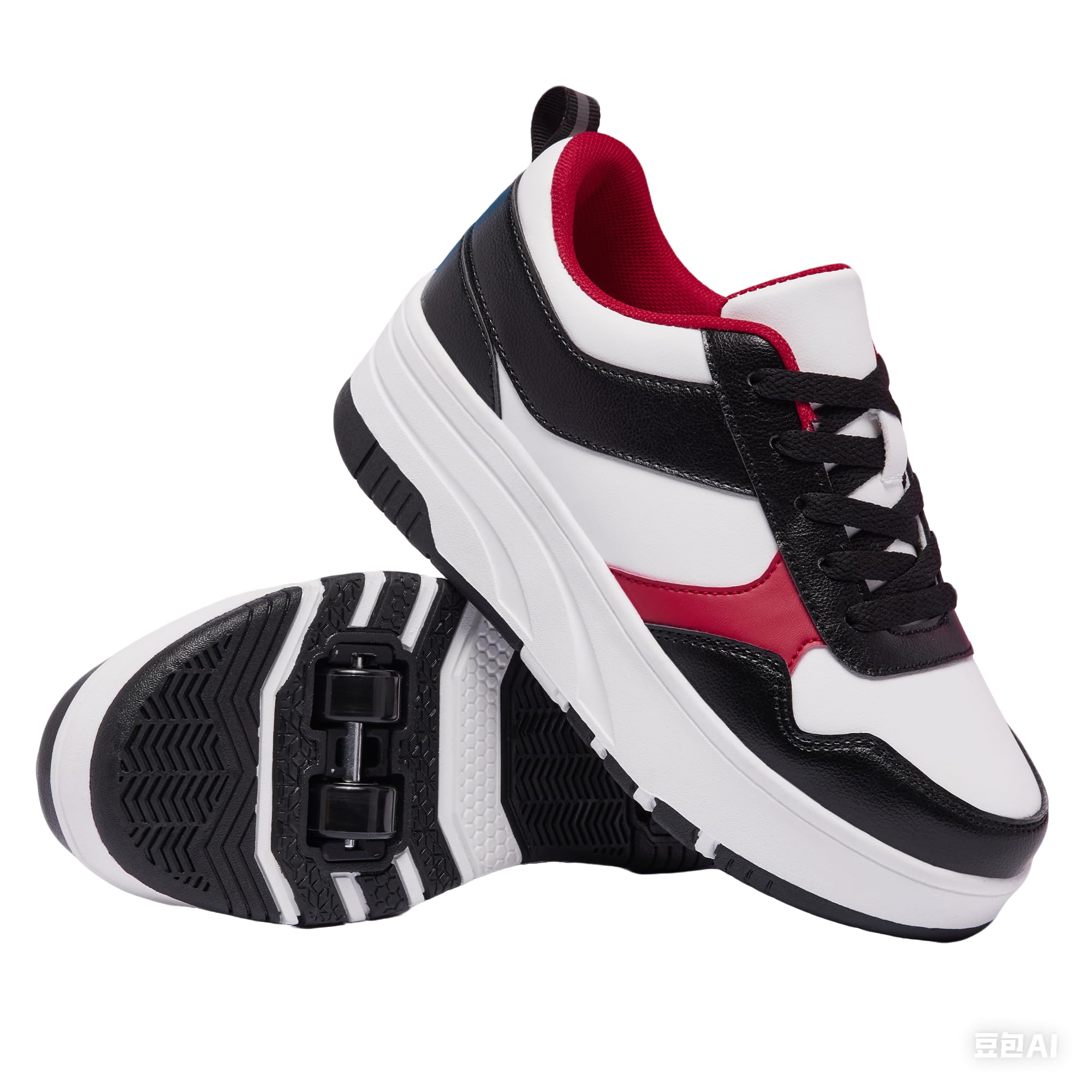 ANEFUN Ragazzi Ragazze Scarpe con Ruote Pattini Pattinaggio Bambini Pattini a Rotella Scarpe con 4 Ruote Rimovibili Comfort Sport Outdoor per Bambini