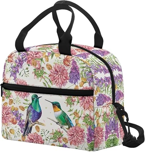 Vista 190 de doginthehole Bolsa de almuerzo portátil de teñido anudado azul, bolsa de almuerzo, organizador reutilizable, hielera para adultos, al aire libre