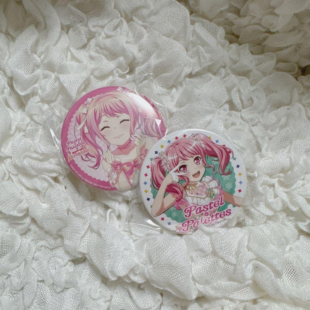 バンドリ 缶バッジ 丸山彩 バンドリ ロフト Animal×Mofu-mofu アニマル 丸山彩 缶バッジ