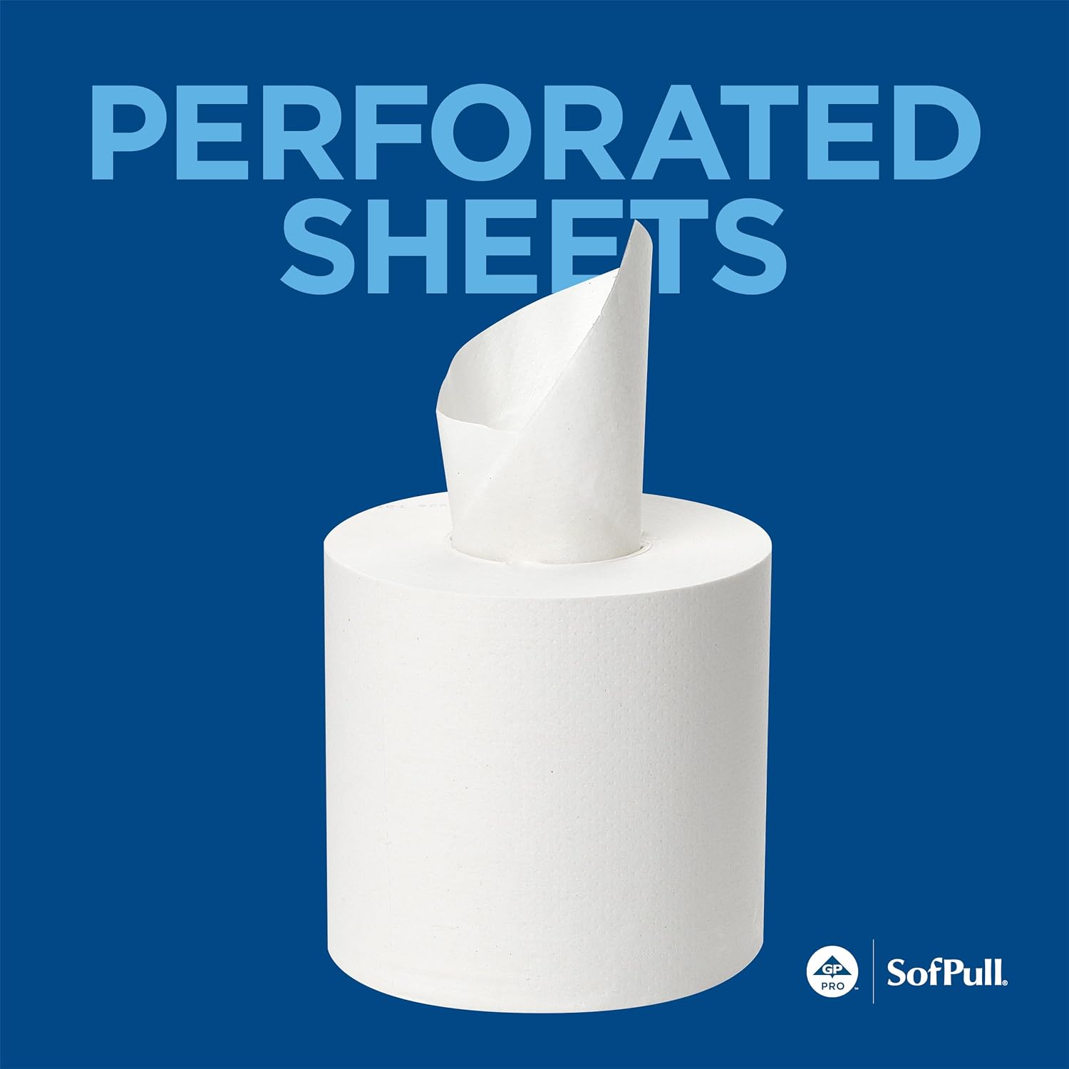 Georgia-Pacific SofPull Centerpull 2-Ply Mini Toilet Paper by GP PRO, 19516, 500 Sheets Per Roll, 16 Rolls Per Case, White