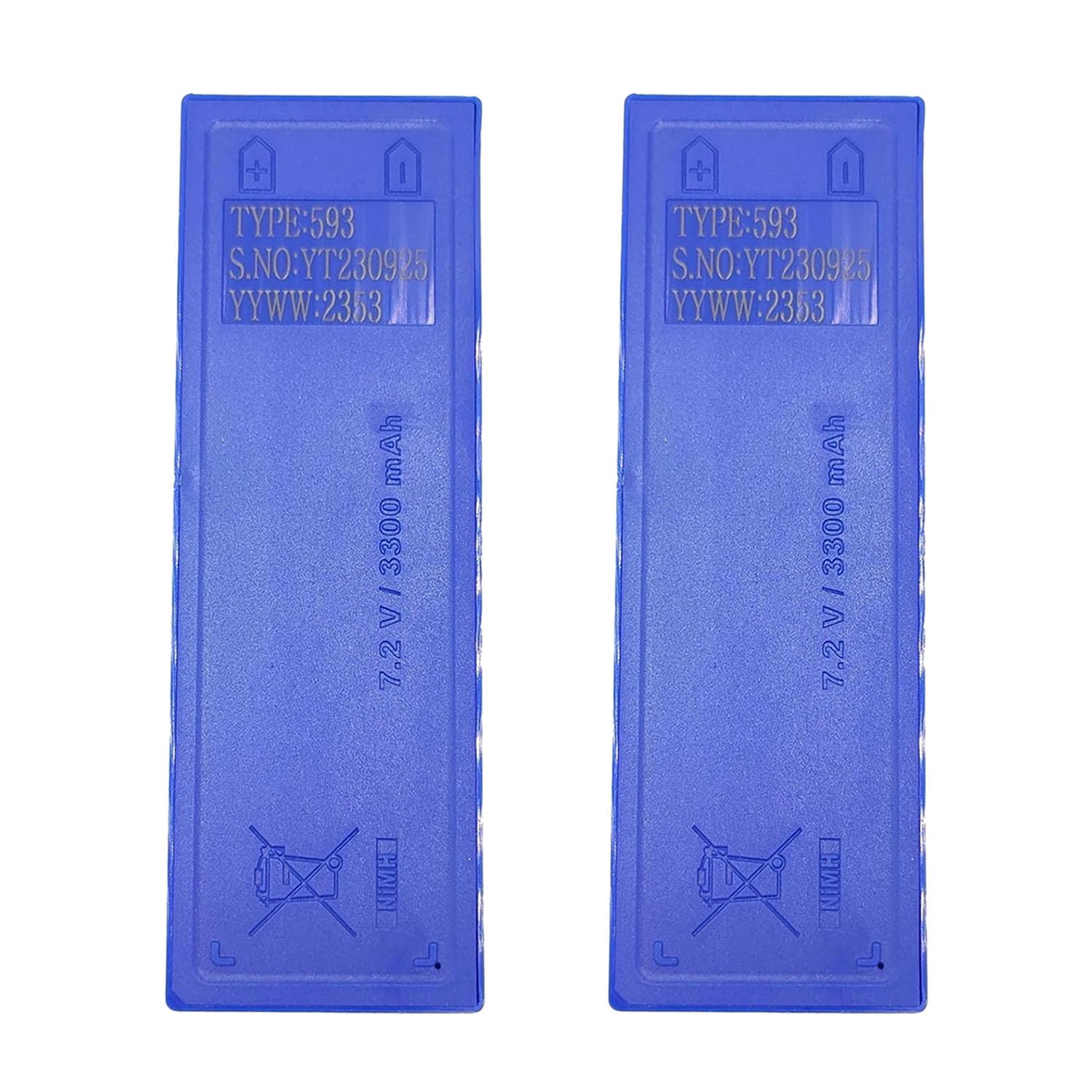 [2 Pack] 7.2 V Scanreco 593 GP222101 NIMH Battery for Scanreco 593/592/590/960 Battery, 3300mAh