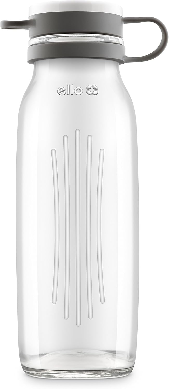 Ello Elsie BPA-Free Glass Water Bottle, 22 oz