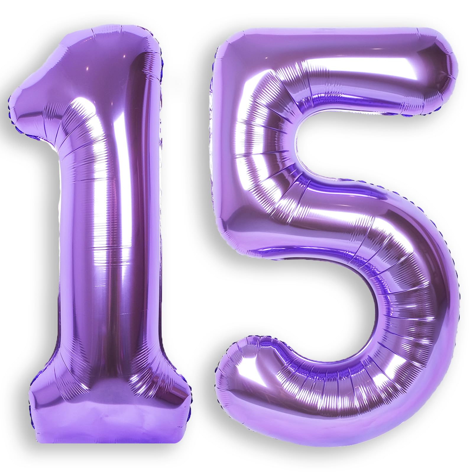 RainbowQ Party Purple Number 15 Balloon 40Inch Big 0-40 Foil Large Balloons