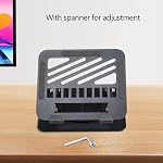 Support rotatif pour ordinateur portable pour bureau - Hauteur réglable Ergonomic Computer Stand 360° Base tournante, pliable et portable Riser pour ordinateur portable MacBook, PC, et les carnets