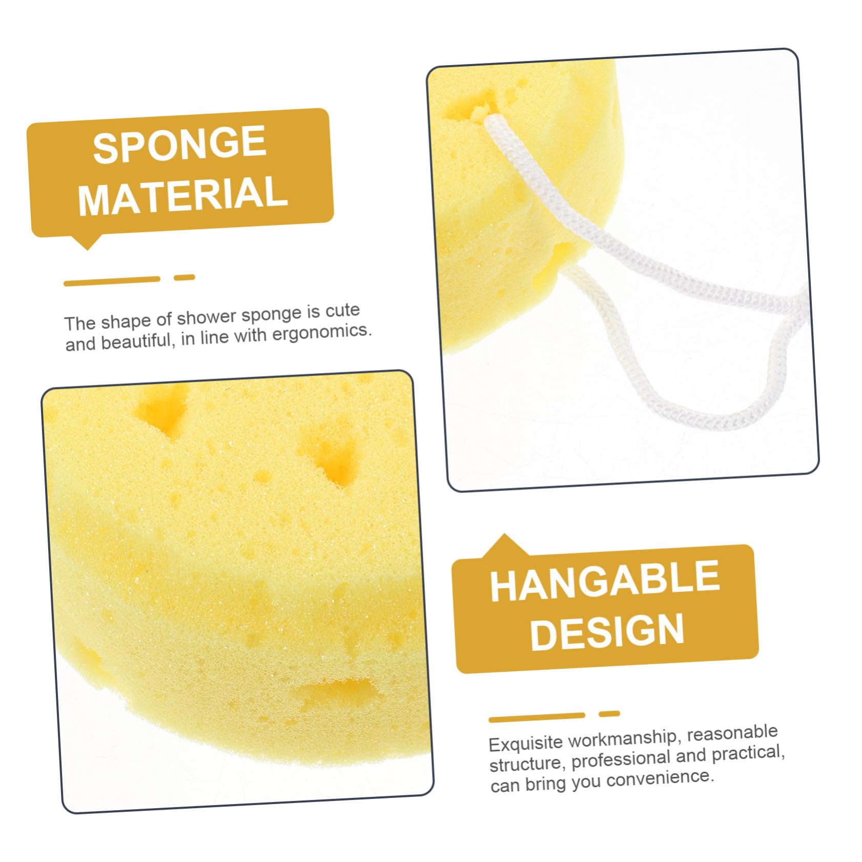 Beaupretty 12piezas Esponja De Baño Esponja Exfoliante Para Estructura De Panal Alta Absorción De Agua Para Limpieza Diaria Del Cuerpo Accesorios Esenciales De Baño