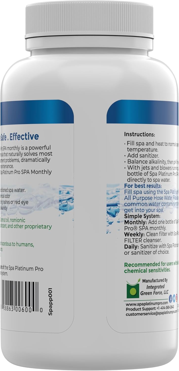 Natural Spa Water Treatment and Conditioner, 8 FL Oz
