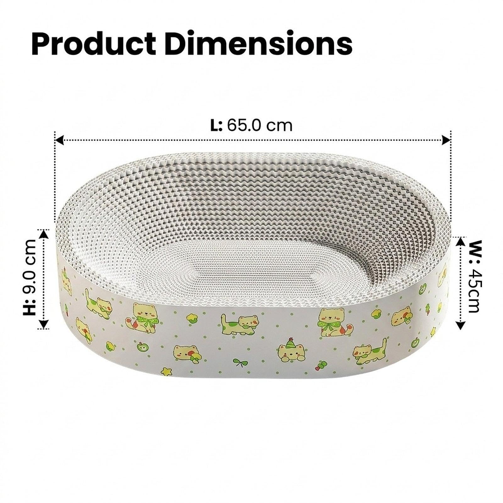 Kratzbrett Katzen Kratzmatte Kratzboard Katzenspielzeug Robuste Wellpappe für Möbel Schutz für Tierhaushalte Relaxbereich, XXL