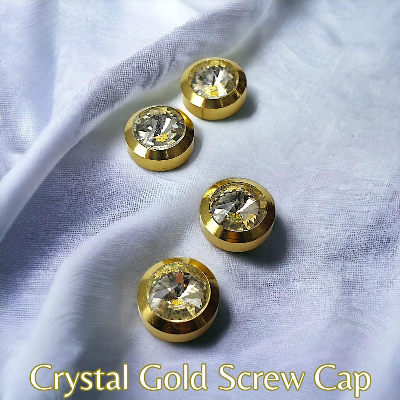 Gold Mirror Screw Caps - Decorative Brass Screws -8