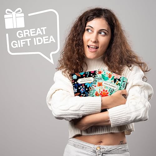 Miniatura 7 de Agenda semanal y mensual 2024 de 6.1 x 8.5 pulgadas, agenda 2024 de enero de 2024 a diciembre de 2024, logra tus objetivos con esta agenda mensual