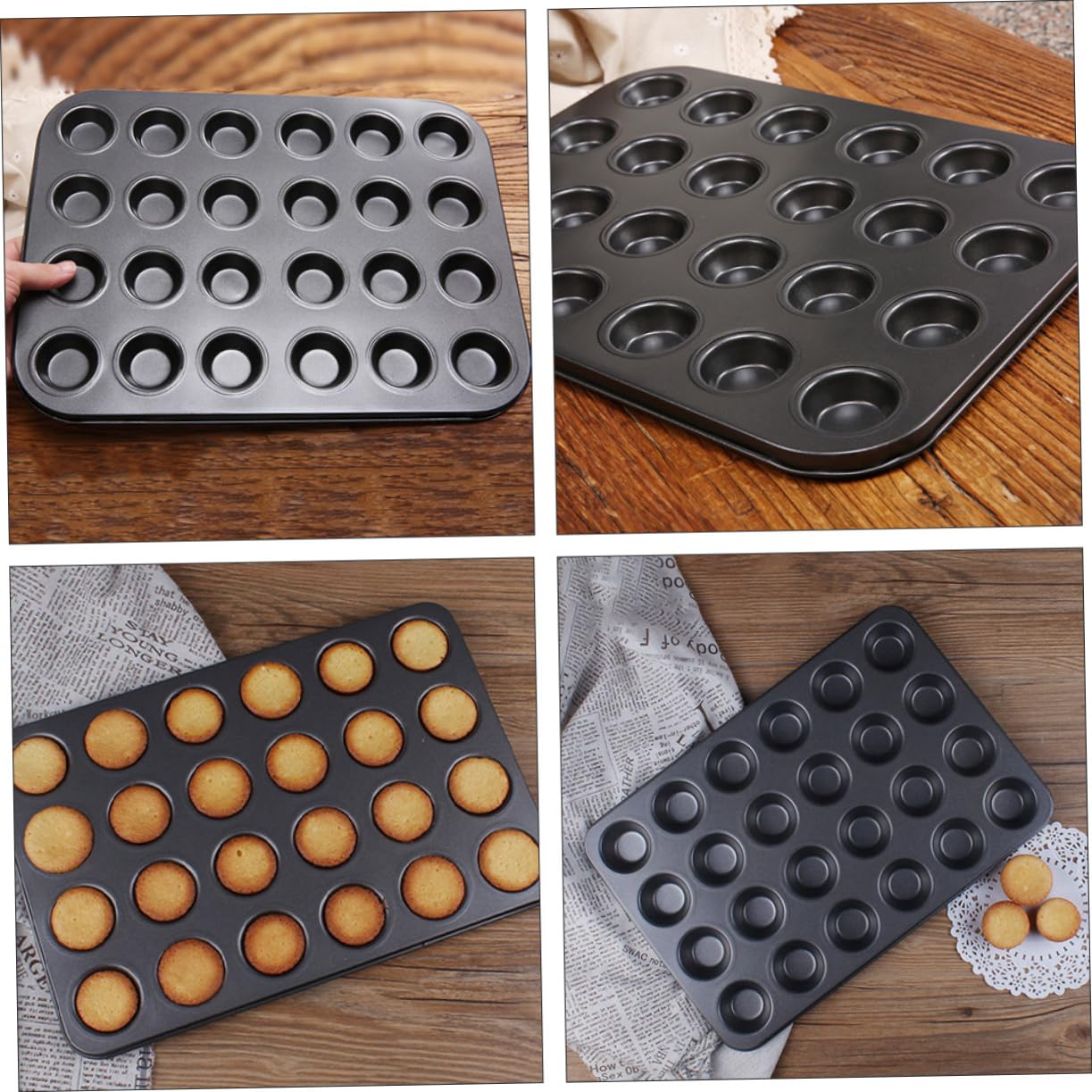 SHOWERORO 2stücke Antihaft-muffin-backformen Wiederverwendbare Puddingformen Für Kuchen Backformen Für Muffins Geeignet Für Traditionelle Öfen Leicht Zu Reinigen