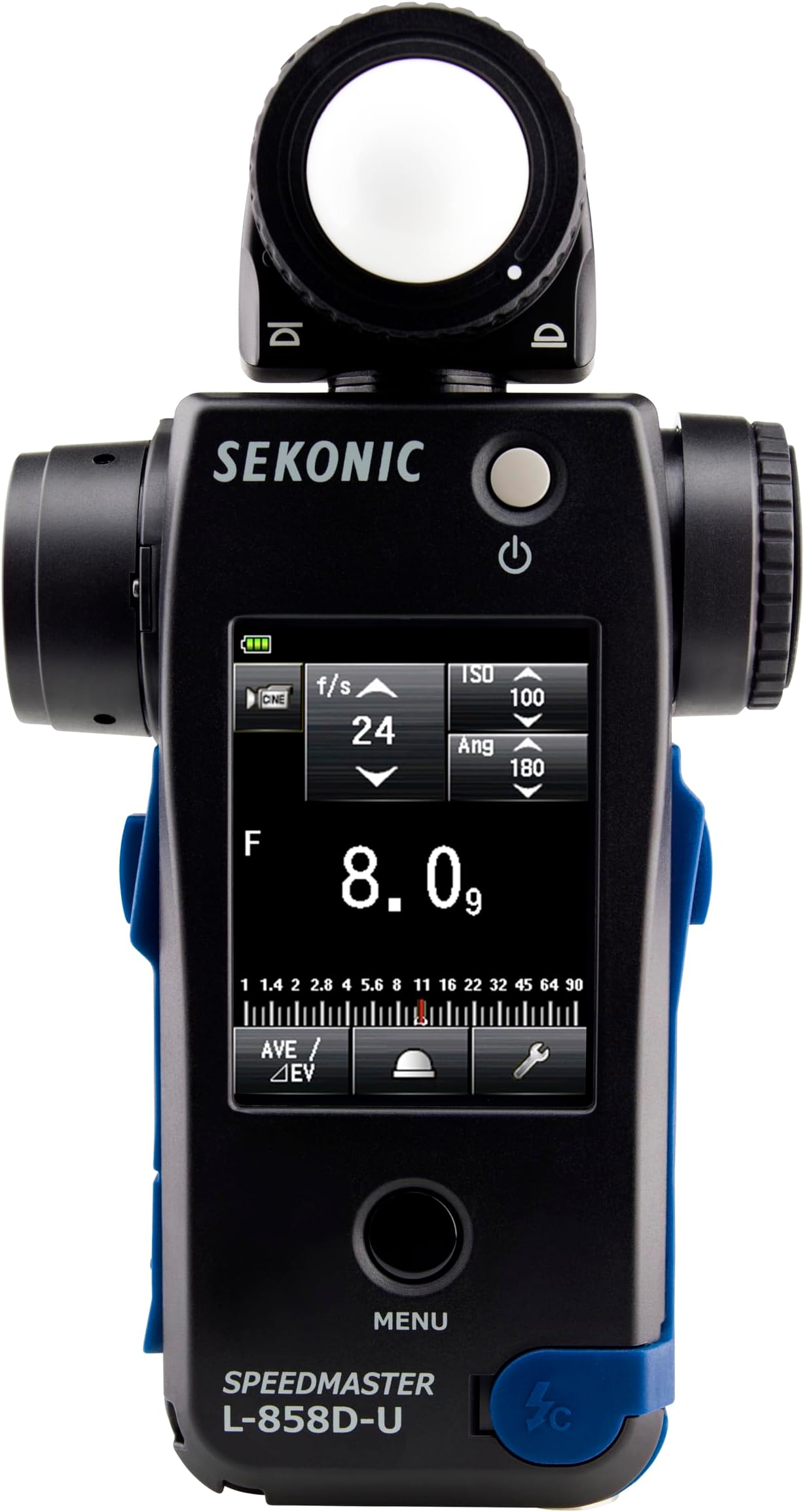 L-858D-U Speedmaster Light Meter, Multi-Function Incident & 1∞ Spot Meter with Flash Duration Analysis, HSS Measurement & Wireless Radio Triggering Compatibility
