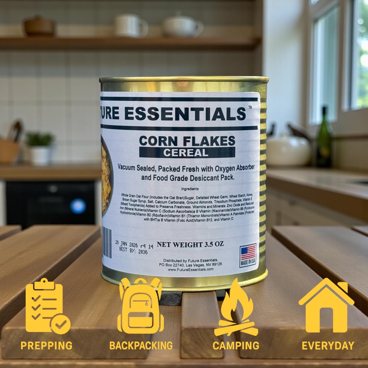 1 Case/12 Cans of Future Essentials Canned Corn Flakes Cereal