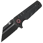ARTISANCUTLERY Tactical Knife Proponent Normal Size(1820P) D2 Steel Black PVD Blade, Folding Pocket Knife with G10 Handle, Black