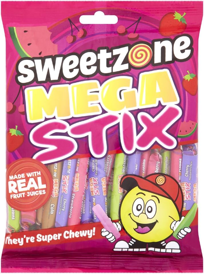 SweetZone Mega Stix Chewy, 225 g