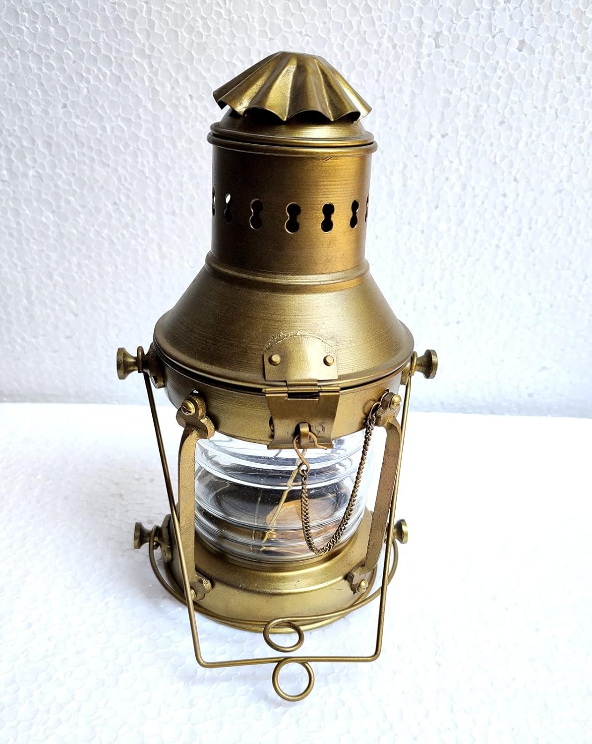 Brown Antique Size 12 Inch Approx.Nautical Antique 12inch Ship Boat Oil Lantern-Maritime Collectible Lantern-Boat Lamps-Vintage Lighting Lamp