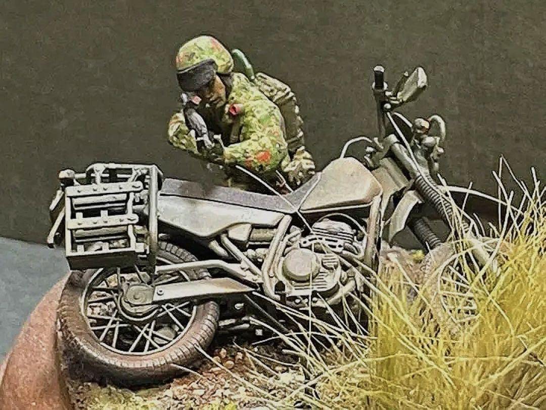Amazon.co.jp: 陸上自衛隊 模型 プラモデル 偵察隊 偵察用オートバイ  