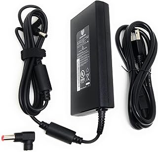 19.5V 9.23A 180W AC Adapter Charger for MSI Gaming Laptop GS43VR, GS63, GS63VR, GS65-Stealth-THIN-050, GS73VR, WS63VR WS63 w/GTX 1060, 1070 Max-Q, Quadro P4000 P3000 Compatible ADP-180MB K, A17-180P4A