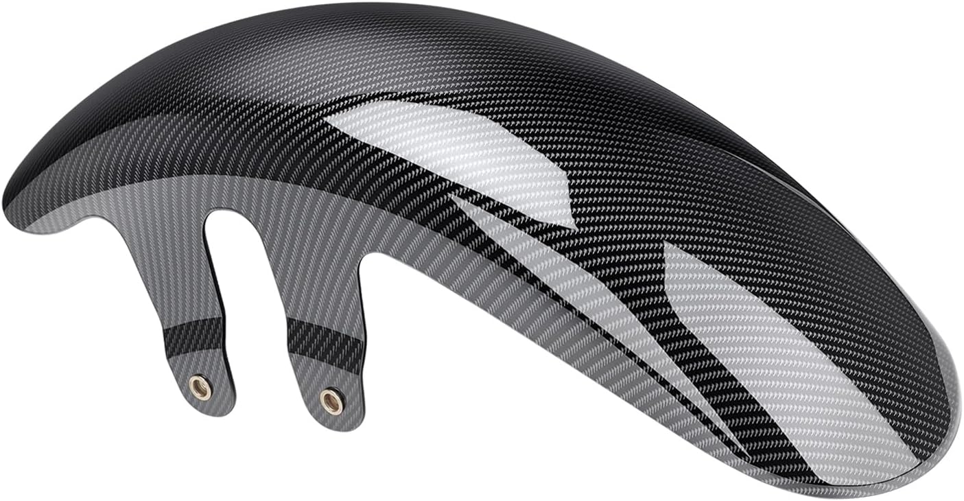 19" Short Chopper Front Fender for Harley Touring 2023-2026 Street Glide Road Glide CVO Road Glide CVO Street Glide FLHXU Wheels Wrap Front Mudguard ABS Plastic (Carbon Fiber)