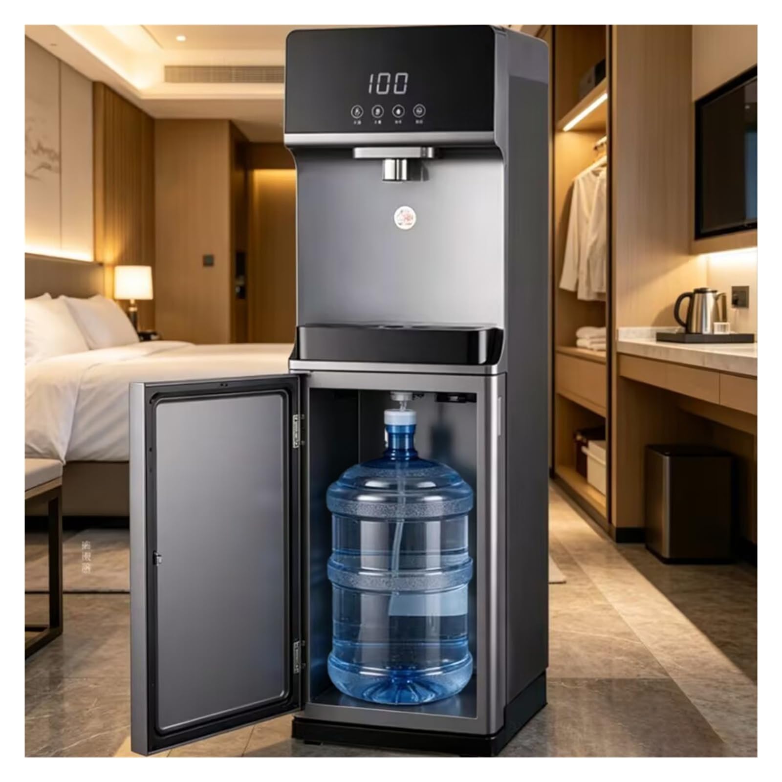 Dispensador De Agua Carga Inferior, Dispensador Agua Garrafa, Se Calentamiento rápido, Bloqueo para Niños 5 Ajustes Temperatura Dispensadors De Aguas Electrico, para El Hogar