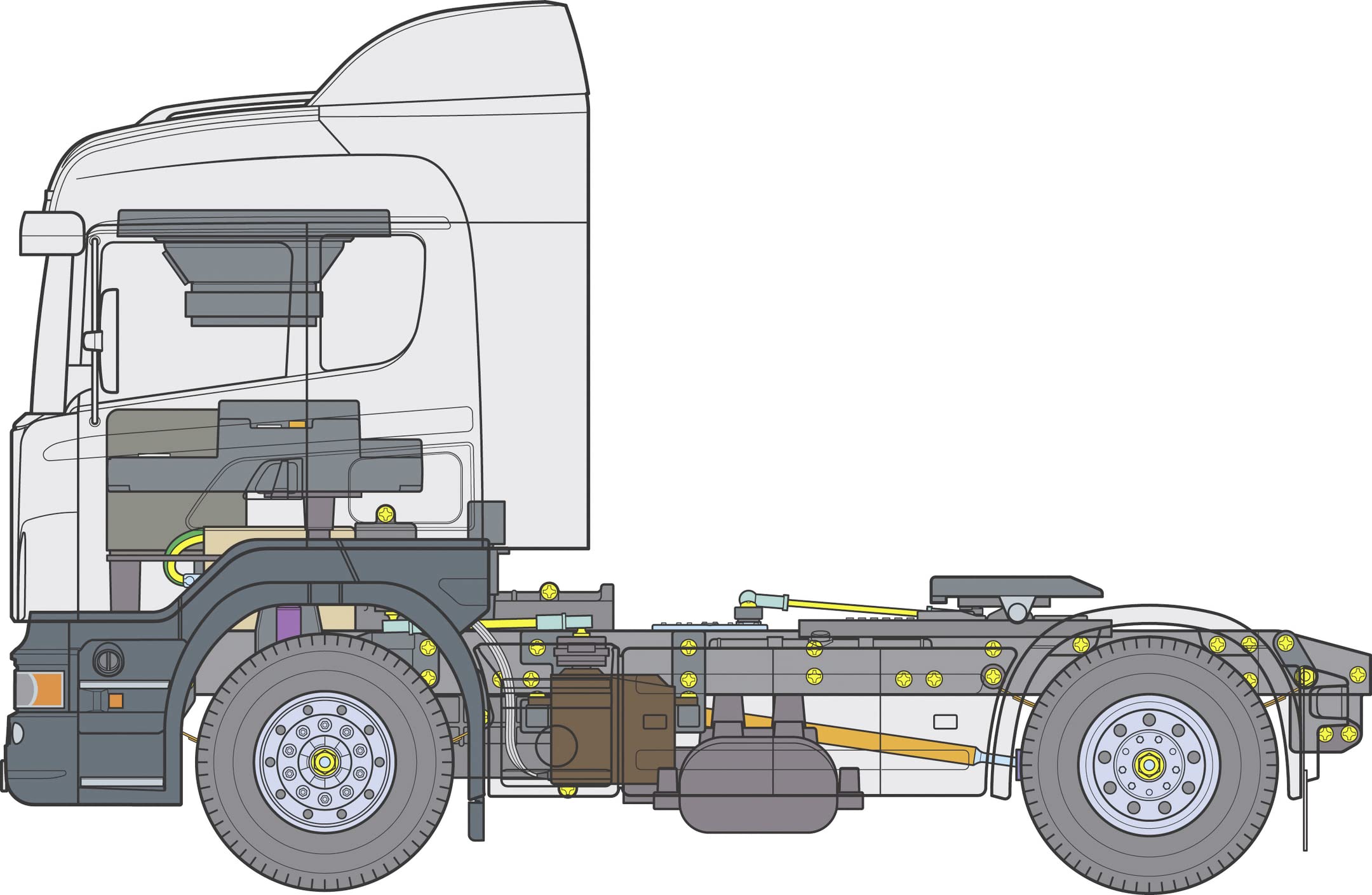 TAMIYA 1:14 RC SCANIA R470 Highline 4x2 BS, Kit di Montaggio, Camion RC, Camion Telecomandato, Giocattoli da Costruzione, Modellismo, Fai da Te