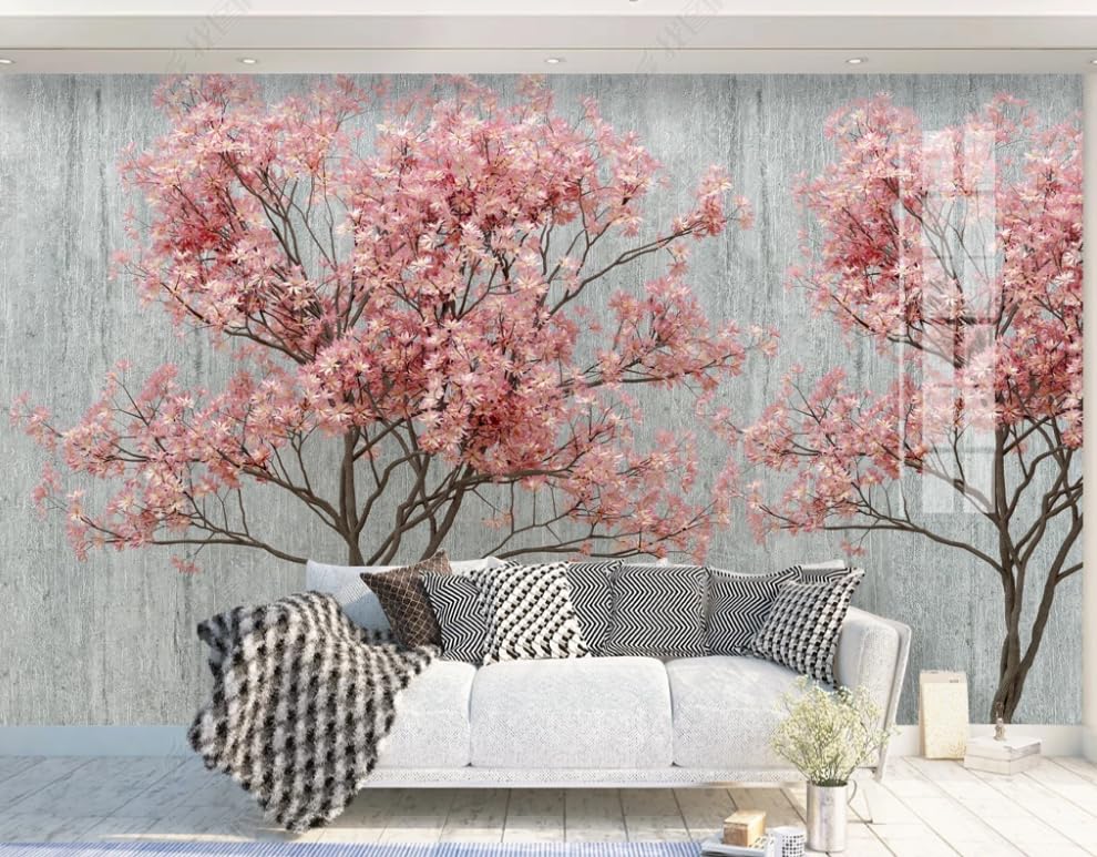 Papier peint intissé de qualité supérieure grand format arbre à fleurs